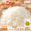 【ふるさと納税】【新米・先行予約】令和7年産 無洗米 定期便 3ヶ月 いちほまれ 5kg × 3回（計15kg）特A 通算6回！福井県産【米 コメ kome 5キロ 3か月 計 15キロ 精米 白米 人気 便利 時短】【令和7年10月より順次発送予定】 [e27-c007]