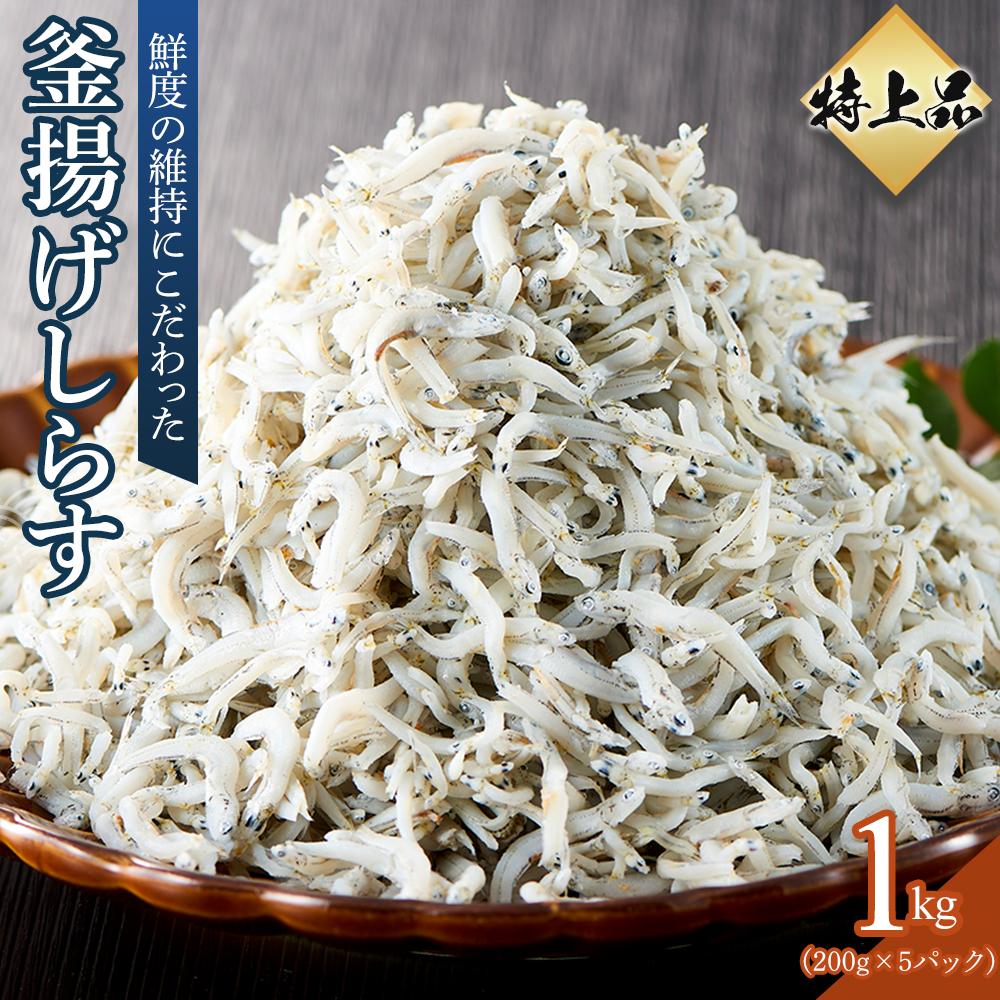 【ふるさと納税】特上品 釜揚げ しらす 1.0kg【シラス しらす丼 香川県 さぬき】