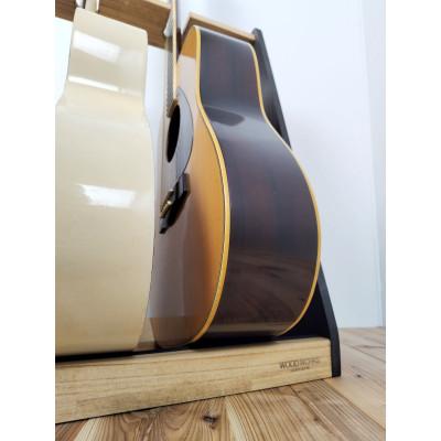 ふるさと納税 横手市 WOOD WORKS ギタースタンド アコースティックギター用3本掛【本体:ライトブラウン×BW】 |  | 01