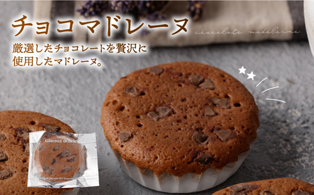 【3回定期便】チョコマドレーヌ レモンケーキ 各4個 計8個セット 長与町/CAKE SHOP FAVORI[EBV034]