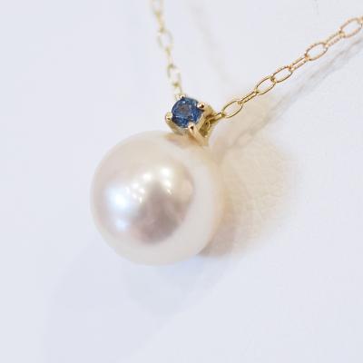 ふるさと納税 天草市 真珠 ネックレス 8-8.5mm ホワイトピンク 9月 サファイヤ K18YG_S101-526 |  | 01