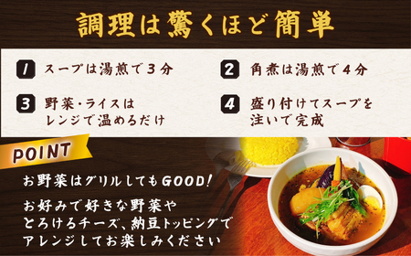 ミシュラン東京ビブグルマン掲載のこってり【黒スープ】角煮スープカレー2人前 【kt107-003】