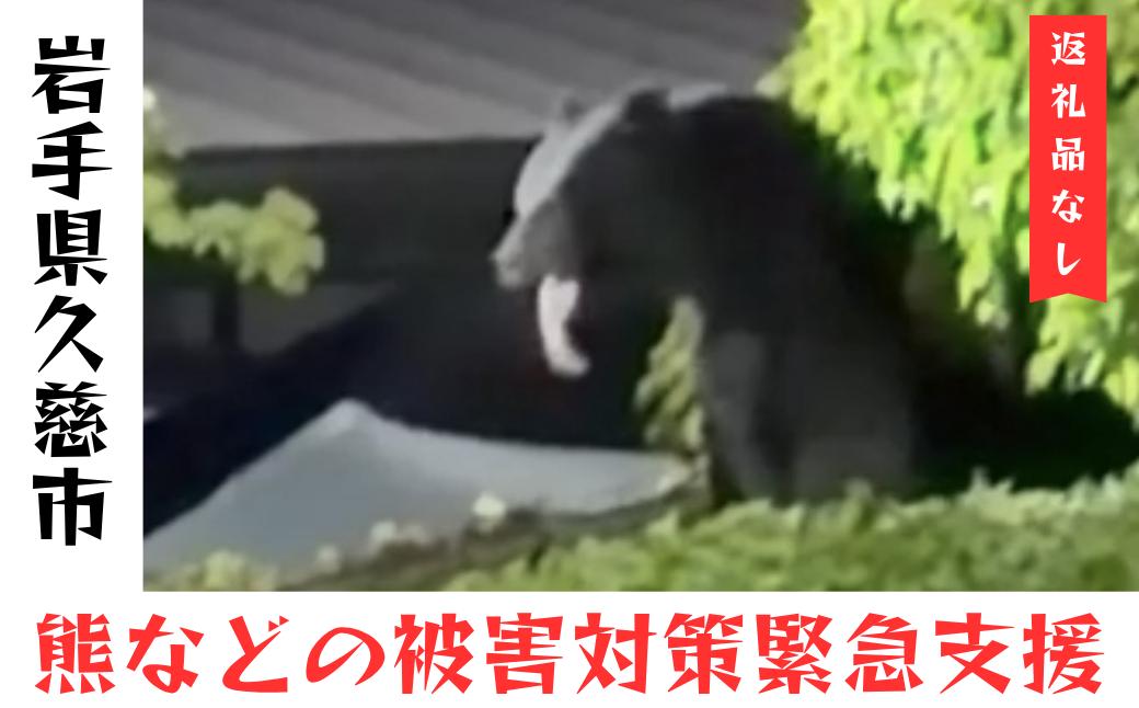 
                  熊などの被害対策への緊急支援
                