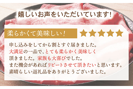 特選 平戸和牛 ローススライス 約600g【萩原食肉産業有限会社】[KAD020]/ 長崎 平戸 肉 牛 牛肉 黒毛和牛 和牛 しゃぶしゃぶ すきやき すき焼き ロース スライス 冷蔵 鍋 