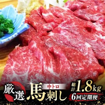 ふるさと納税 山鹿市 【毎月定期便】熊本馬刺し「なか園」厳選馬刺し　全6回