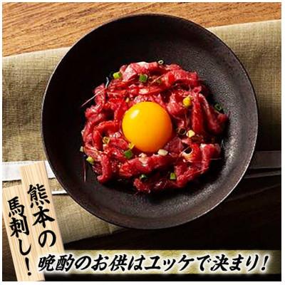 ふるさと納税 山鹿市 【毎月定期便】ふじ馬刺し 赤身 4種 と ユッケ セット　全3回 |  | 03