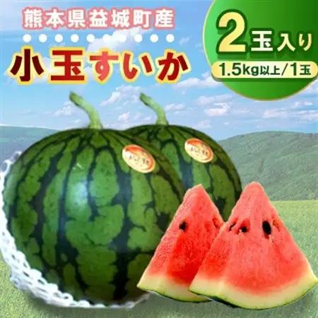 小玉すいか　2玉入り　1玉1.5kg以上【1145978】