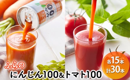野菜ジュース セット にんじん100 トマト100 食塩無添加【160g×計30本】