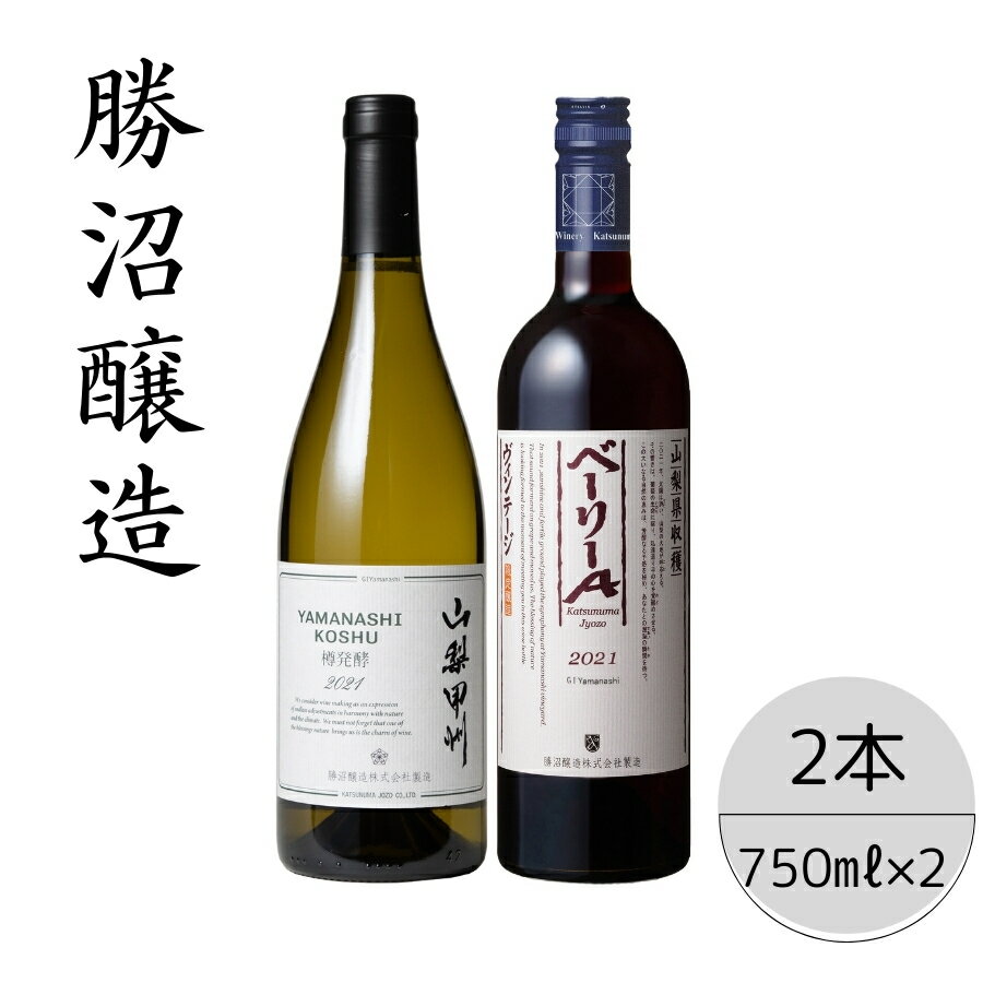 【ふるさと納税】勝沼醸造　山梨甲州樽発酵・ベーリーAヴィンテージ2本セット ふるさと納税 ワイン 笛吹市 山梨ワイン 酒 アルコール 山梨県 記念品 お祝い 送料無料 167-046