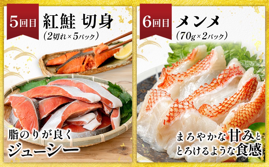 豊かな海が育んだ、北海道の海の幸を厳選してお届けする定期便です。