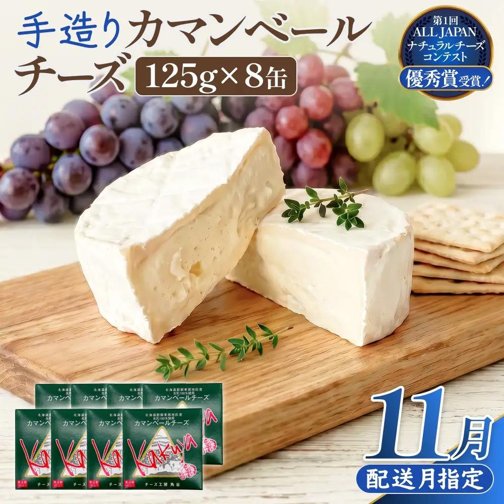 カマンベールチーズ 8個 缶タイプ チーズ工房角谷【11月配送】
