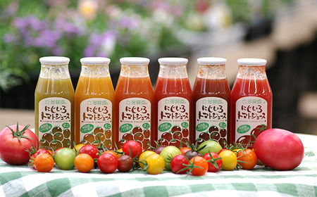 No.152 にじいろトマトジュース　スぺシャルミックスセット ／ とまと 飲み物 野菜ジュース 新鮮 完熟 無添加 無塩 無香料 飲み比べ 行列のできるトマト農園 情熱 逸品 こだわりの栽培法で育て