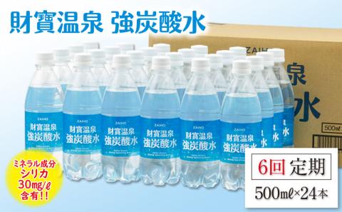 E5-2258／【6回定期】財寶温泉 強炭酸水500ml×24本