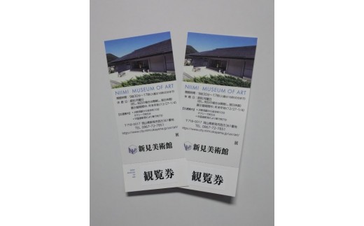 コレクション展・特別展、どちらでも使える観覧券2枚