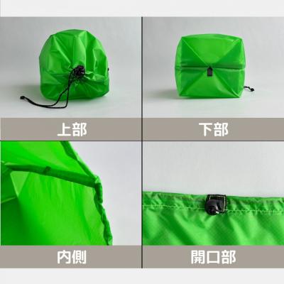 ふるさと納税 名古屋市 【M・3L・緑】　大きめナイロン巾着袋　スタッフバッグ　スタッフサック |  | 03