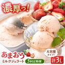 【ふるさと納税】【全3回定期便】福岡産 あまおう ジェラート 1000ml ▼ イチゴ 苺 福岡 あまおう 果物 フルーツ アイス 定期便 桂川町/南国フルーツ株式会社[ADBW048]