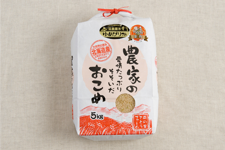先行予約　【12ヵ月定期便】北海道南るもい産【ゆめぴりか】(玄米)5kg R011-043