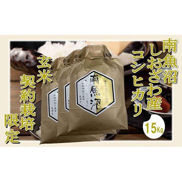 【ふるさと納税】【令和7年産】【玄米15Kg】●玄米● 生産者限定 南魚沼しおざわ産コシヒカリ【2025年10月上旬より順次発送予定】 | お米 こめ 食品 コシヒカリ 人気 おすすめ 送料無料 魚沼 南魚沼 南魚沼市 新潟県 玄米 産直 産地直送 お取り寄せ
