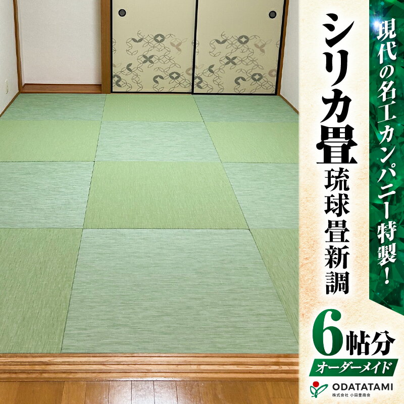 【ふるさと納税】 現代の名工カンパニー特製 シリカ畳 琉球畳 新調 畳半帖サイズ 12枚 6帖分 畳 たたみ 和室 新生活 新居 家 新築 一軒家 リフォーム オーダーメイド ベット畳 置き畳 シリカ 小田畳商会 ふるさと納税 鹿児島 鹿児島市 おすすめ ランキング プレゼント ギフト