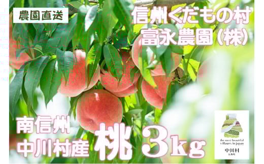 富永農園の桃（あかつき）約３ｋｇ【8玉～12玉】■最終発送日８月10日予定
