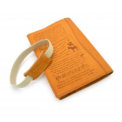 ふるさと納税 牛久市 【サイフ工房 ANDOU】文庫本カバー&ブックバンドのセット(ブラウン) |  | 03