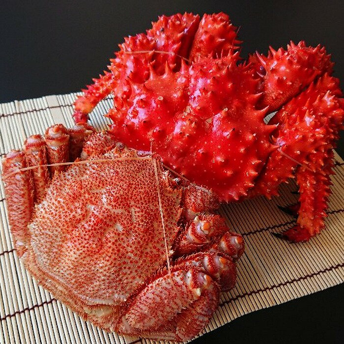 【ふるさと納税】[北海道根室産]毛がに・花咲がにセット 選べる 350g前後×各1尾 〜 500g前後×各2尾 毛蟹 毛ガニ 花咲蟹 花咲かに かに カニ 蟹 北海道 根室市