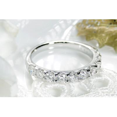 ふるさと納税 昭和町 【1.0ct】pt950 ハートアンドキューピッド ダイヤモンド エタニティ リング　11.5号 |  | 01