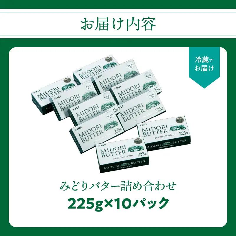 みどりバター詰め合わせ 225g×10個セット 白いバター K07015