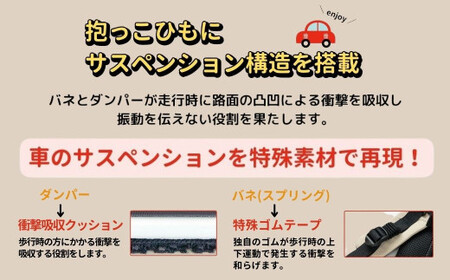 ユーモベビー セパレート2way【ネイビー】｜抱っこ紐　持ち運び　楽な抱っこ紐　着脱しやす抱っこ紐　抱っこが楽　蒸れにくい　ショルダー　プレゼント　埼玉県 草加市