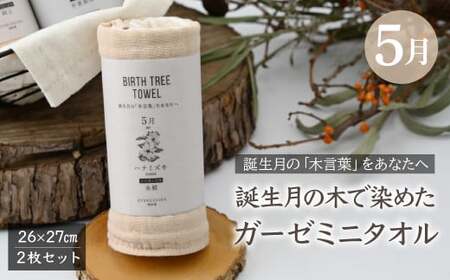 5月「ハナミズキ」の木言葉 「永遠」 BIRTH TREE TOWEL |  ガーゼ ガーゼ ガーゼ ガーゼ ガーゼタオル ガーゼハンカチ タオル ハンカチ ふわふわ 草木染 染め RYOKUSUIEN 緑酔園 埼玉県 草加市 草加