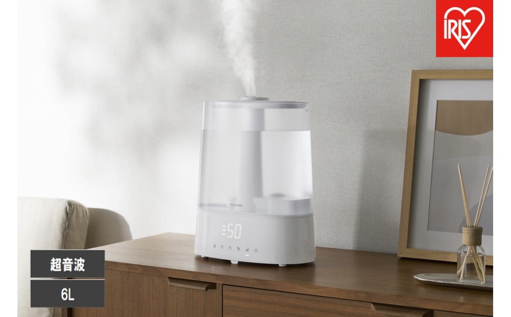 
            上給水超音波ハイブリッド加湿器 AHM-HUT55A-W ホワイト
          