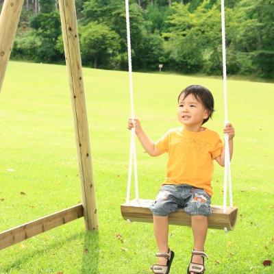 ふるさと納税 下北山村 木製ブランコ1人用(カーキ) |  | 01