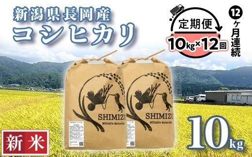 
                  N5-8S10Z【12ヶ月連続お届け】新潟県長岡産コシヒカリ10kg
                