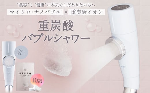 重炭酸 バブルシャワー （ブルーグレー） | フクシマ化学 マイクロナノバブル
