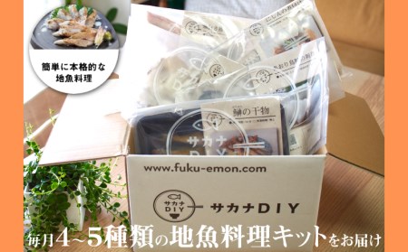 定期便 6回 計24食 鮮魚 刺身 煮魚 揚物 冷凍 真空 小分け サカナ DIY ( 魚料理定期便 刺身定期便 ミール キット定期便 サカナ定期便 自炊定期便 2人前定期便 4種定期便 6ヶ月定期便