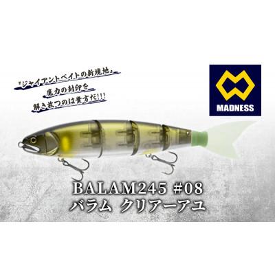 ふるさと納税 京田辺市 BALAM245 #08 バラム クリアーアユ 〈マドネス、ビックベイト、釣り、ルアー〉