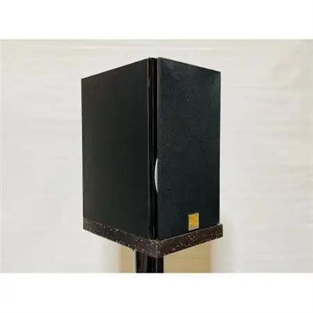 オーディオボード　22cm × 16.2cm × 2.4cm　黒地　茶粒柄　2枚セット_家電製品 TV・オーディオ・カメラ  _【1509481】
