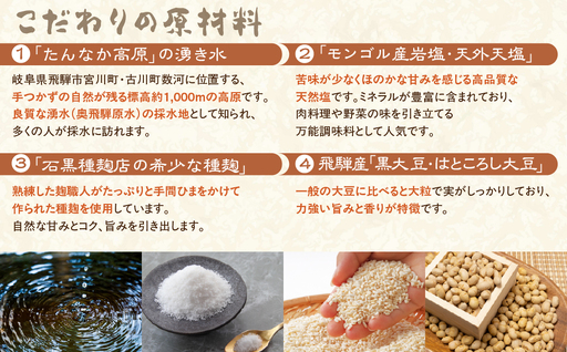味噌 黒てん味噌 はと粒味噌 セット 600g 味噌 黒豆みそ はと粒 はところし 木樽仕込み 3年以上熟成 300g×2 ひだかみ 黒大豆