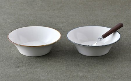 【波佐見焼】ボウル（渕錆ライン/渕青ライン） ペアセット サラダボウル 食器 皿 【ROXY・HASAMI】 [SB161]  波佐見焼