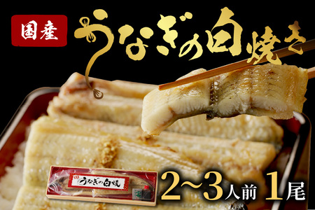 うなぎ／うなぎの白焼き2~3人前（1尾）ウナギ特製タレと山椒付き　うなぎの白焼きセット・うなぎの白焼き・うなぎ１匹