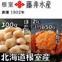 お刺身帆立貝柱300g 毛がに2尾(計約650g) 北海道根室産