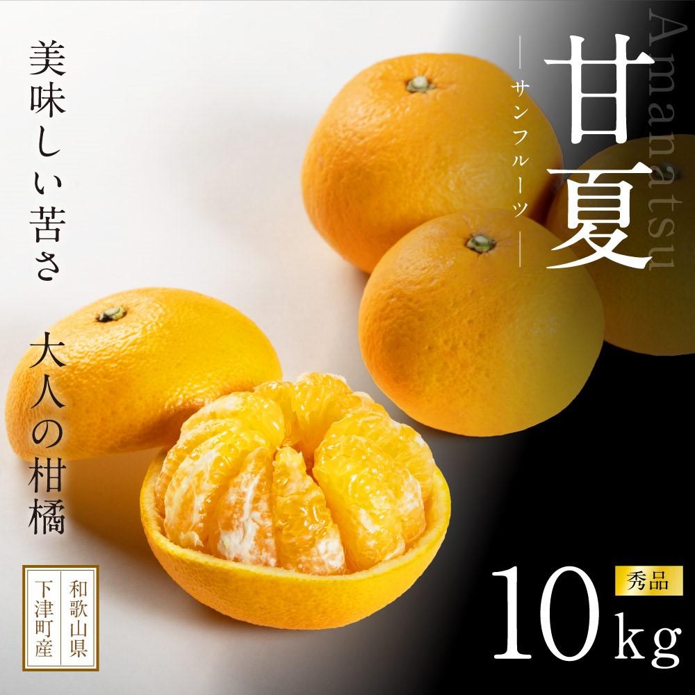 【ふるさと納税】甘夏 約10kg 大小混合 《秀品》 和歌山県産 農園直送 まごころ産直みかん 【北海道・沖縄県・一部離島 配送不可】サンフルーツ 新甘夏 田ノ浦オレンジ あまなつ みかん【Mg9】 | みかん 蜜柑 フルーツ 果物 くだもの 食品 人気 おすすめ 送料無料