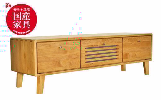 
            【開梱設置付き】＜選べるカラー＞kumukumu150テレビボード クリア色/WN色【株式会社門田木工】
          