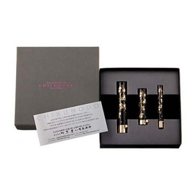 ふるさと納税 熊野町 熊野化粧筆　携帯蒔絵3本セット(BR-8)　熊野筆