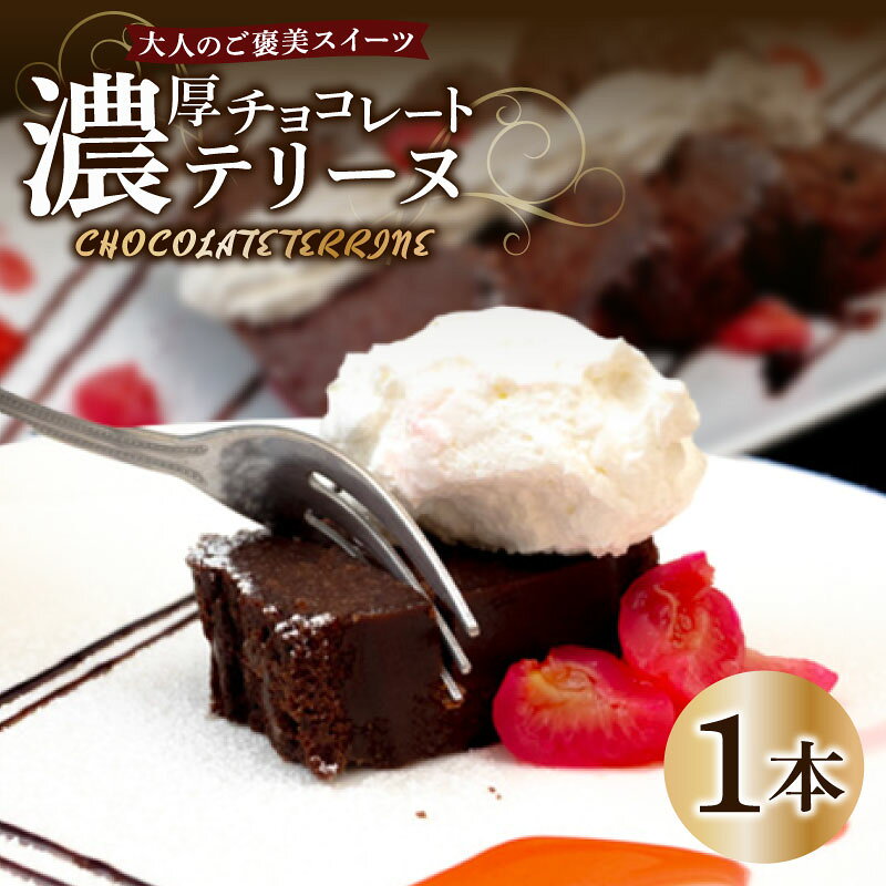 【ふるさと納税】 チョコレートテリーヌ 1本 スイーツ お菓子 洋菓子 おやつ デザート チョコレート テリーヌ 甘さ控えめ 厳選 濃厚 ケーキ 話題 ご褒美 職人 贈り物 冷凍 高知県 須崎市 LF013 [LF013]