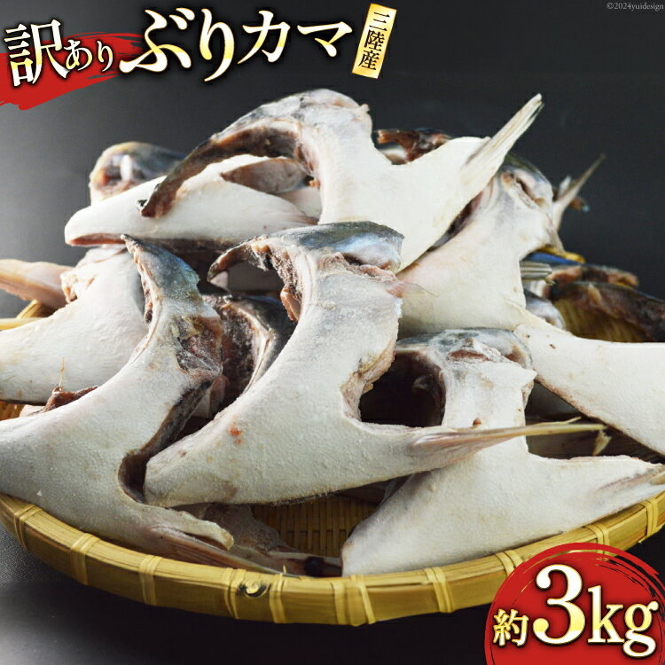 【ふるさと納税】訳あり 三陸産 ぶりカマ 約3kg [阿部長商店 宮城県 気仙沼市 20564778] 魚 魚介 魚介類 ブリ 鰤 ぶり カマ ブリカマ 鰤かま 冷凍 かま 海鮮