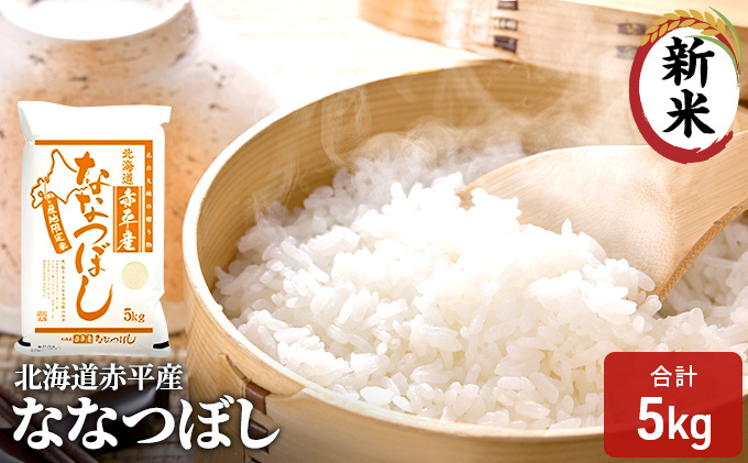 【先行予約2025年産米・11月上旬より順次出荷】先行予約 新米 北海道赤平産 ななつぼし 5kg 精米 米 北海道 お米 ふるさと納税 