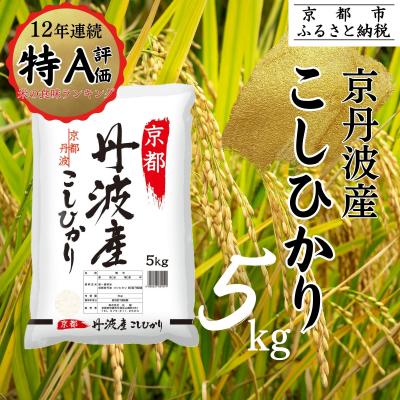 ふるさと納税 京都市 &lt;令和7年産新米&gt;京都丹波産 こしひかり 5kg ※米食味鑑定士厳選 ※精米したてをお届け