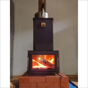 薪ストーブ【かぐつち3号（KAGUTUTI3）と美味しく焼ける「焼き芋器」セット】間伐材・廃材も対応　燃焼効率の高い薪ストーブ