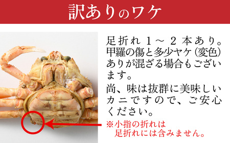 [先行予約]【市場直送】 冷凍 訳あり無選別 茹でせいこ蟹 5杯【冷凍配送】[2026年1月8日より順次発送] [B-065015] / 茹でがに セイコガニ かに カニ 希少 内子 外子 コク 濃厚